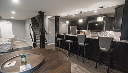Basement Plumbing, Electrical & Lighting